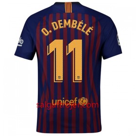FC Barcelona Fodboldtrøjer O.Dembele 11 Hjemmebanesæt 2018/19 Kort ærmer